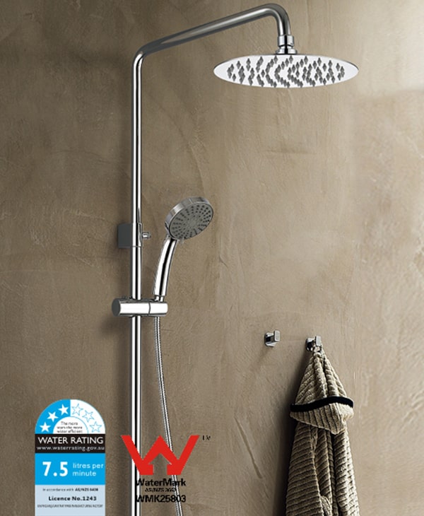 304SS 250mm round overhead shower with sharp nozzle