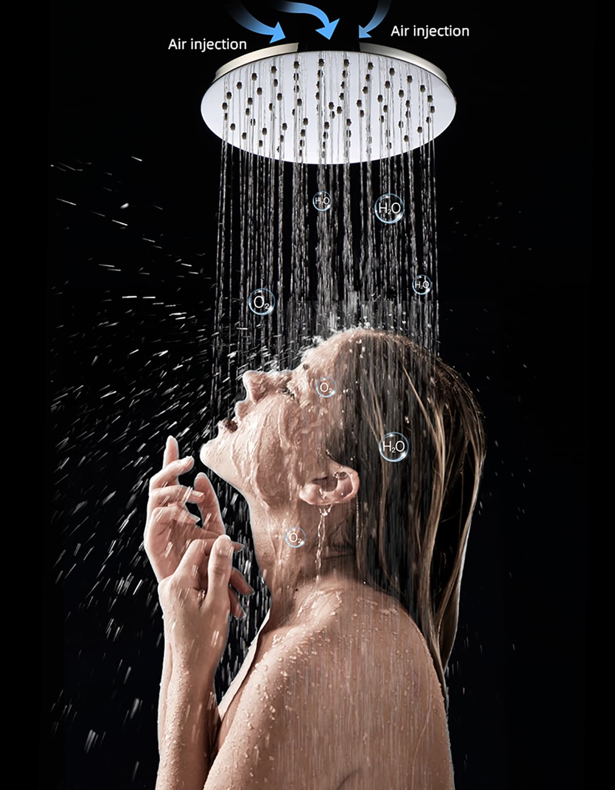 Air Injection Oxygen-enriched Shower